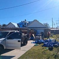 Professional roofing crew at work